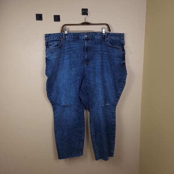 Old Navy Curvy High-Waisted OG Straight Ankle Jeans Size 26 - Picture 1 of 12